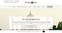 Desktop Screenshot of onedaytajmahaltour.com