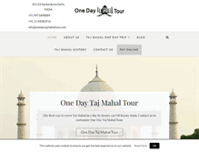 Tablet Screenshot of onedaytajmahaltour.com
